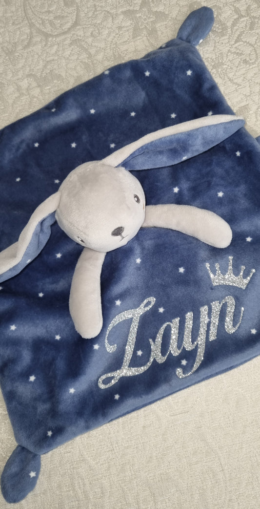 DOUDOU LAPIN BLEU